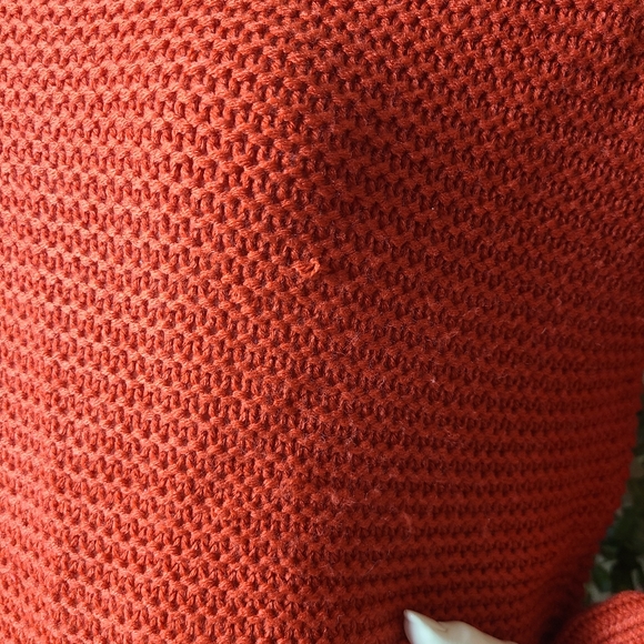 My Style Women's Casual Colorful Red Knit Raglan Sleeves Boat Neck Warm Sweater - Picture 7 of 12